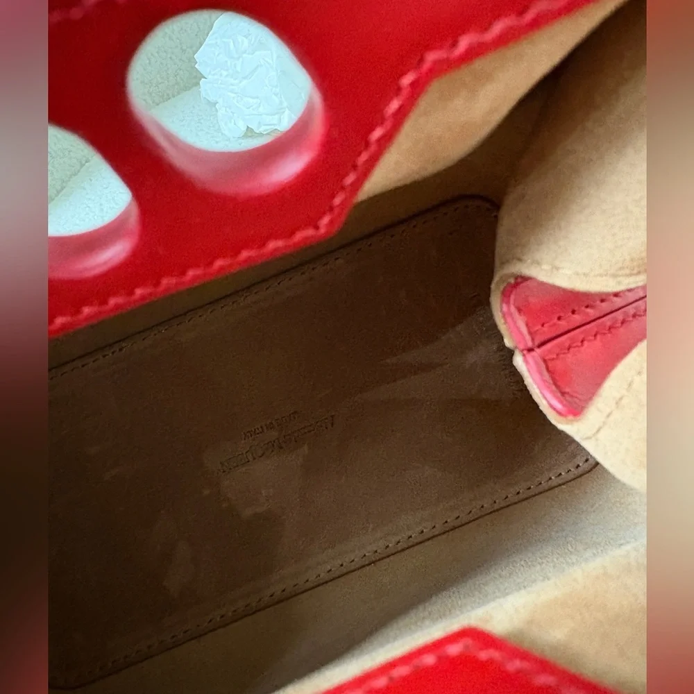 Alexander McQueen Women's The Peak Bag Mini in Welsh Red - Picture 10 of 11